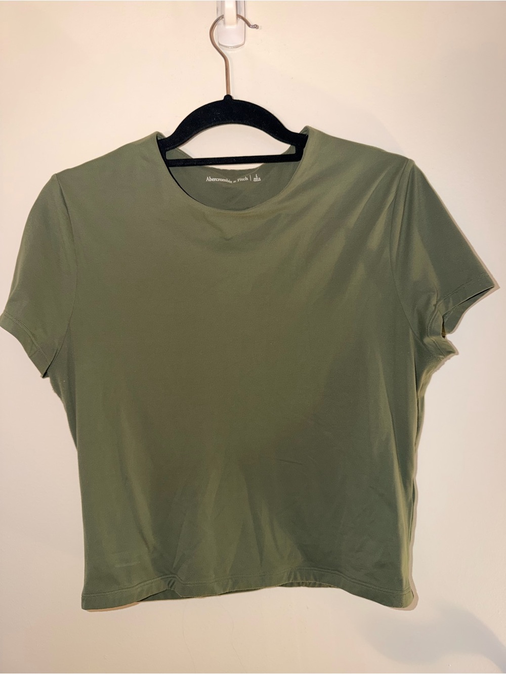 Abercrombie & Fitch Olive Green Short Sleeve Crew Tee